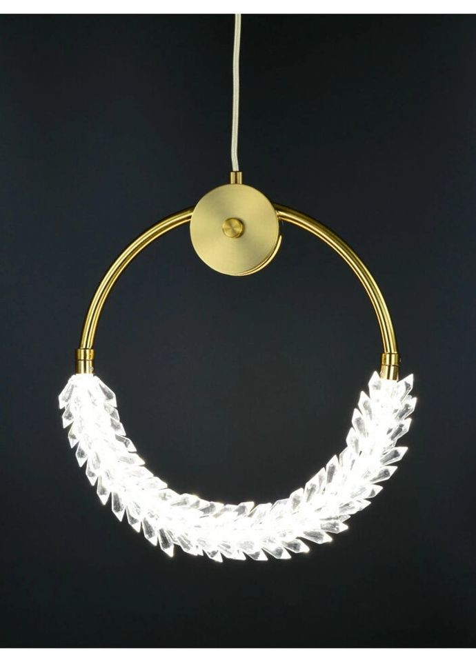 Люстра светодиодная подвесная LED светильник для квартиры на потолок лэд 26482 Латунь 40-180х10х33 см. Sunnysky (324396106)