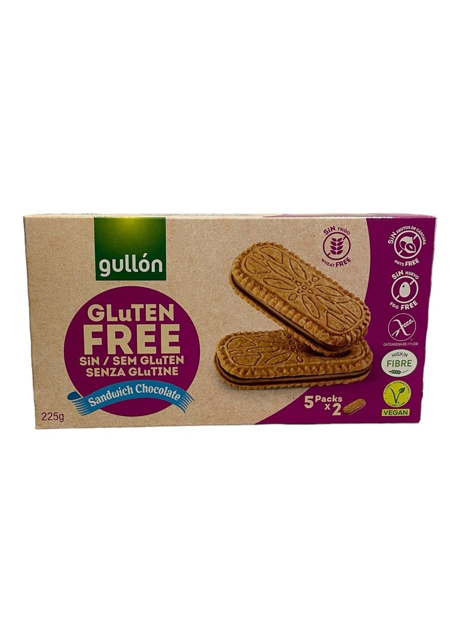 Печенье Gluten free Sandwich Chocolate без глютена 220 г Gullon (349811280)