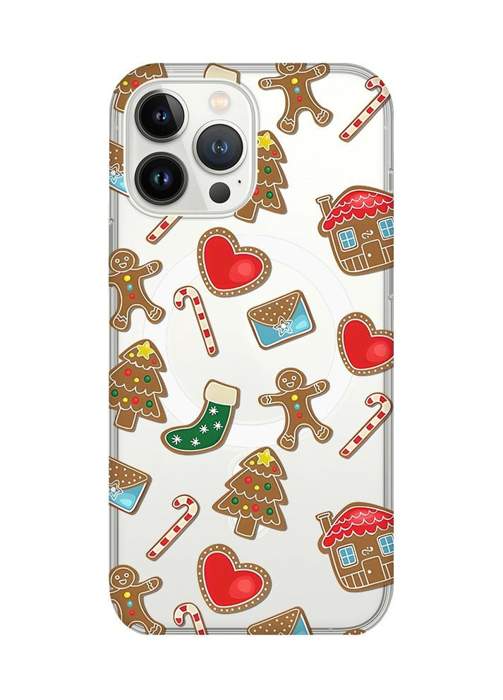 Магнитный чехол на iPhone 15 Pro Max с поддержкой MagSafe:: Рождественский фон (новогодний принт 181) Creative (362965822)