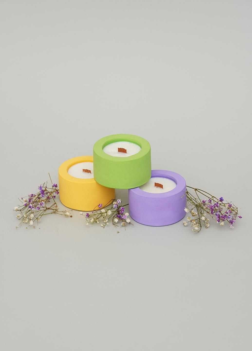 Подарочный набор ЭКО свечей, аромат Трава и небо Svich Shop 3 (282720127)