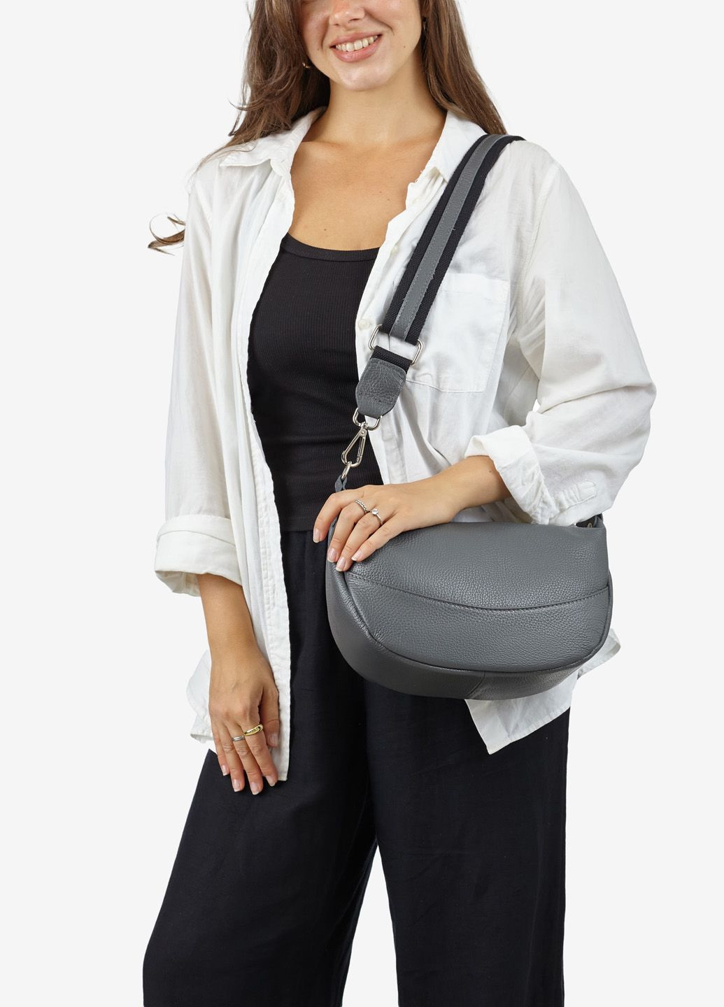 Сумка женская кожаная кросс-боди средняя Сrossbody Regina Notte (305076421)