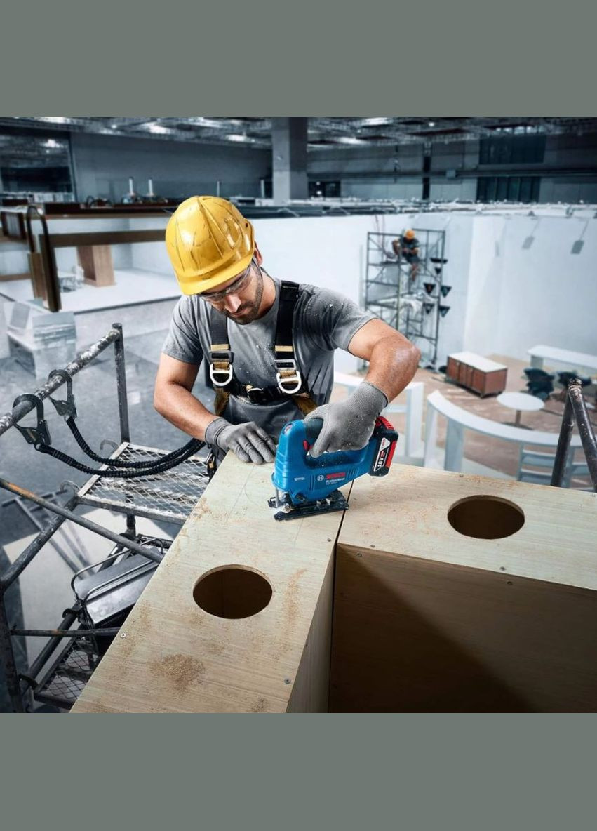 Акумуляторний лобзик GST 183-LI Professional (18 В, 4 А*год, 3300 об/хв) електролобзик + АКБ і зарядний пристрій (26139) Bosch (336948220)