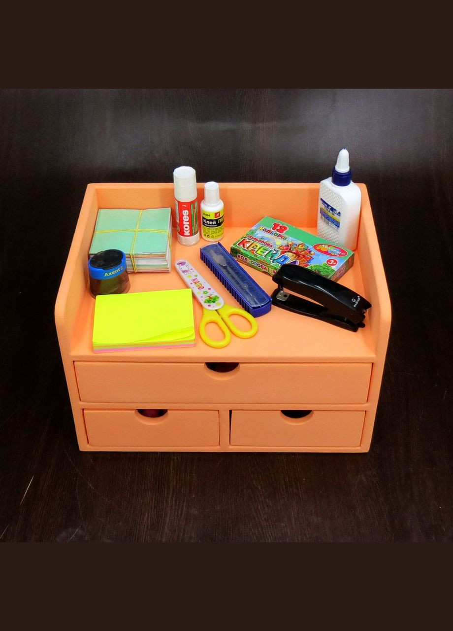 Органайзер настільний з дерева Монро грейпфрут (КНЦ-004654) No Brand (328226589)