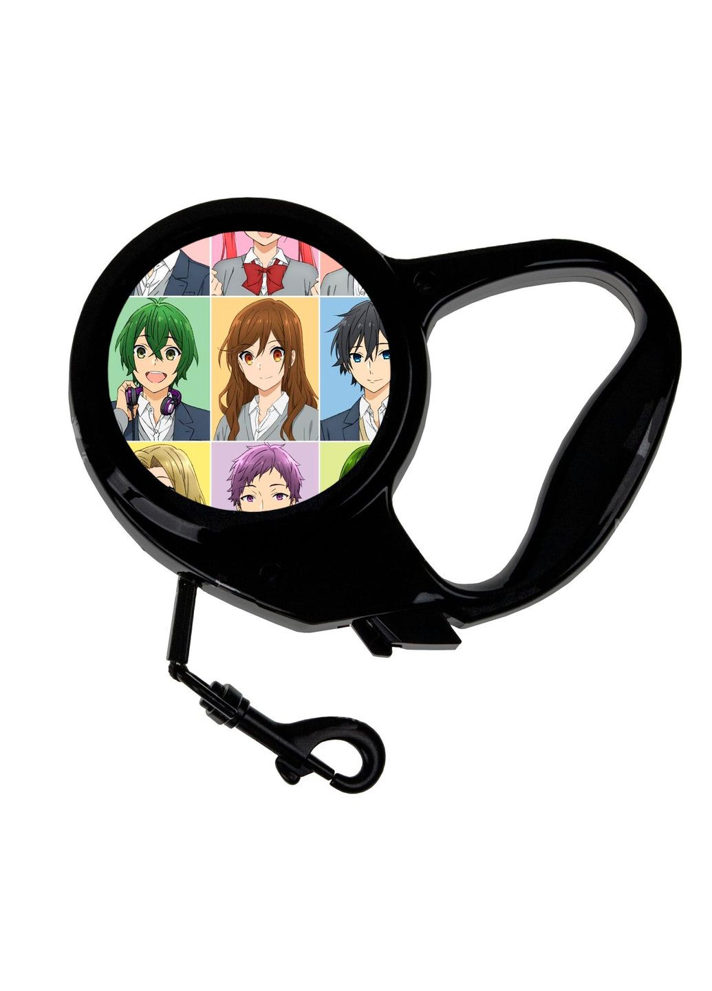 Поводок-рулетка для животных с принтом Аниме Хоримия #0002 3 м черный No Brand (309156192)