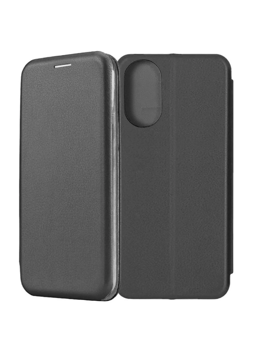 Чехол-книжка кожа для Realme C67 Black No Brand (391201619)