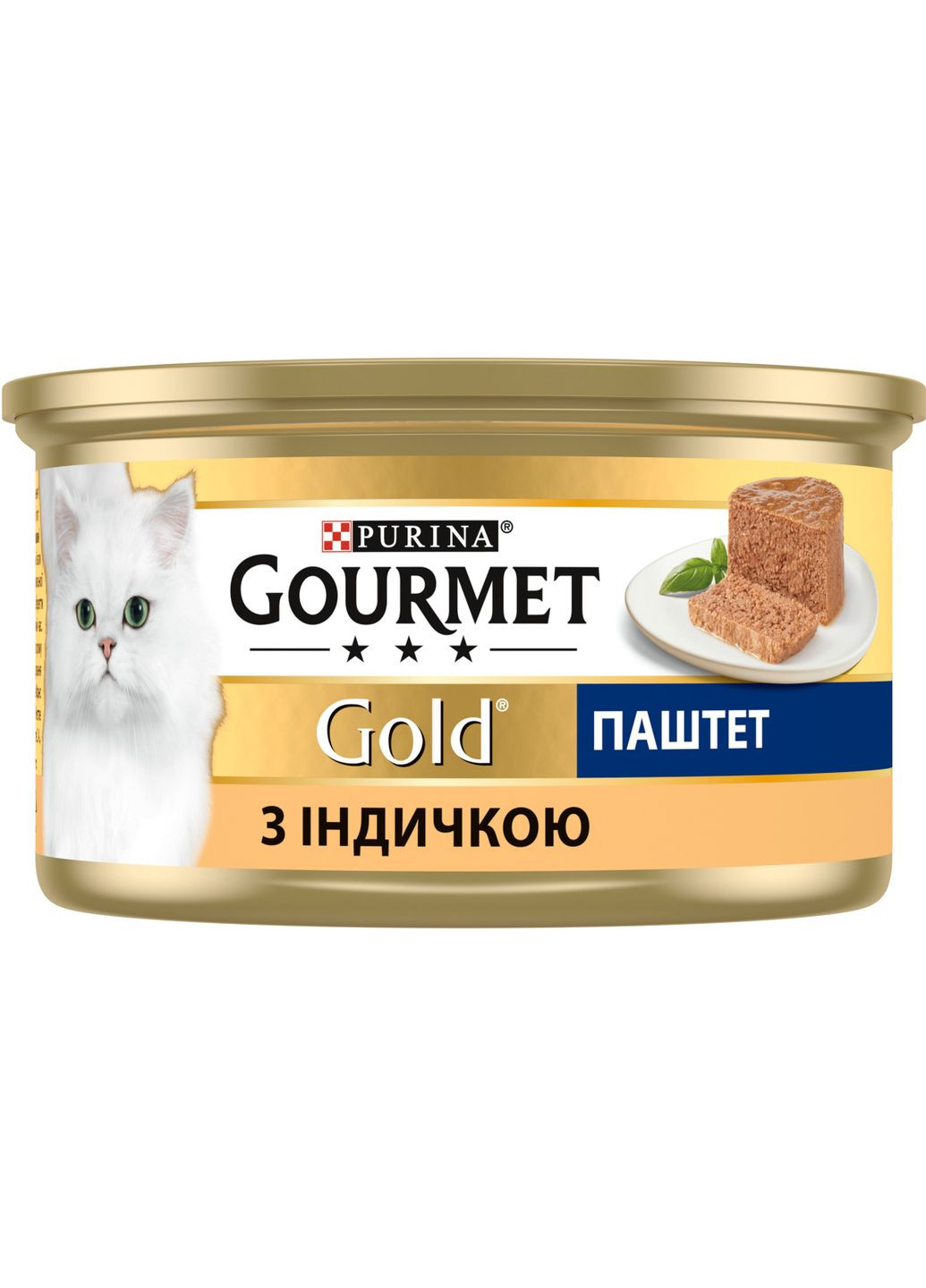 Упаковка влажного корма для кошек Purina Gold Паштет с индейкой 24 шт по 85 г Gourmet (314710189)