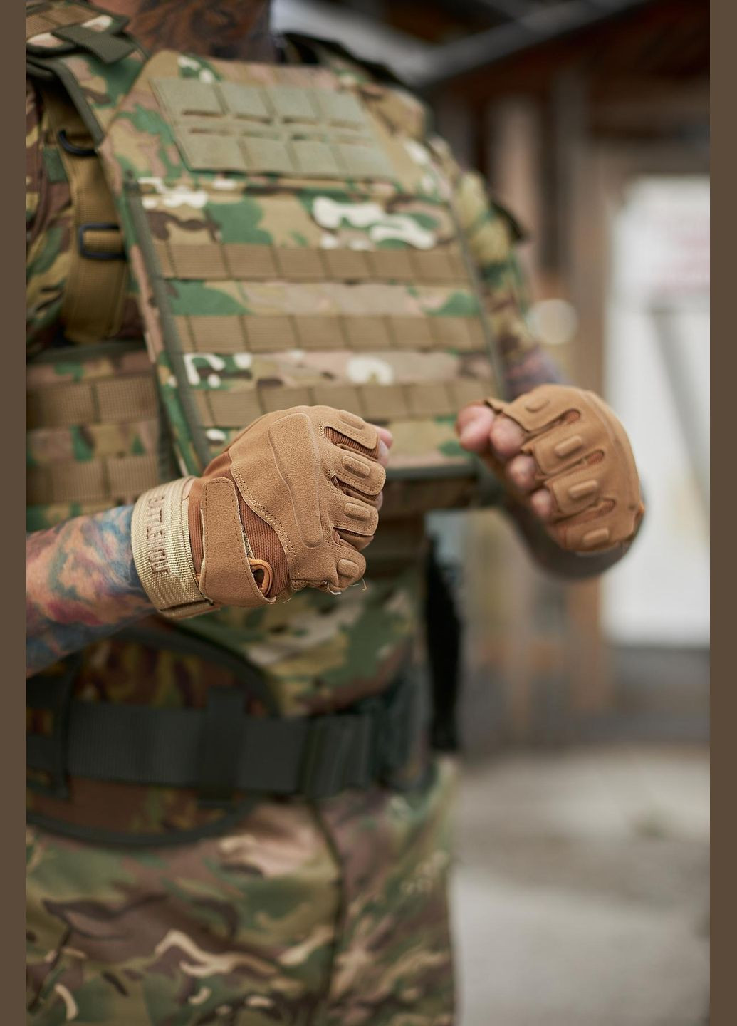 Перчатки тактические песочные No Brand (359378740)