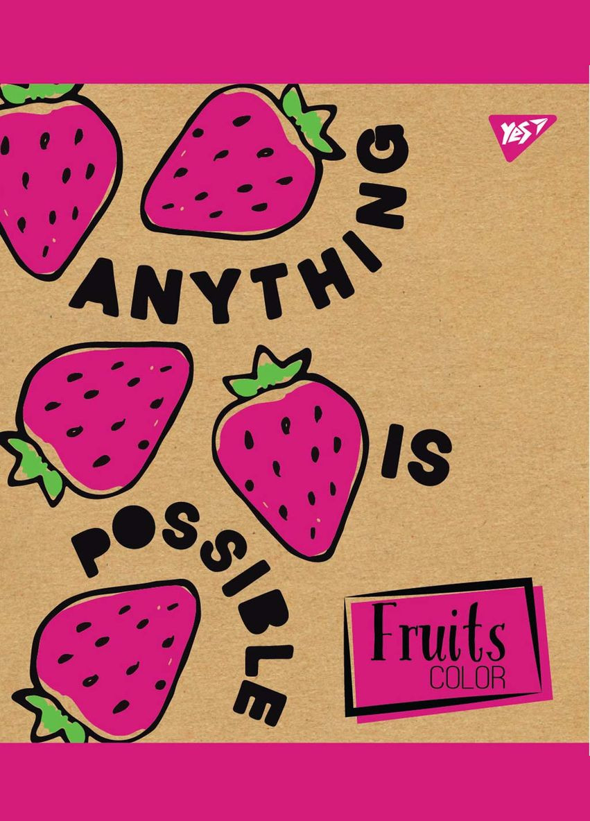 Набор тетрадей Fruits color А5 в линейку 12 листов 10 шт. () Yes 765073 (337471596)