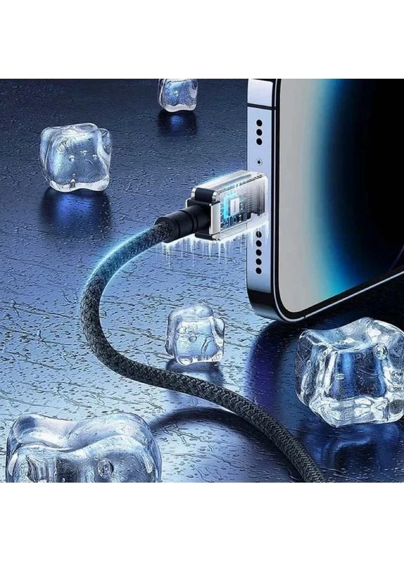 Кабель Type-C to iP 20W 2м Цинковый сплав Нейлон Черный No Brand Unbreakable Series (401165693)