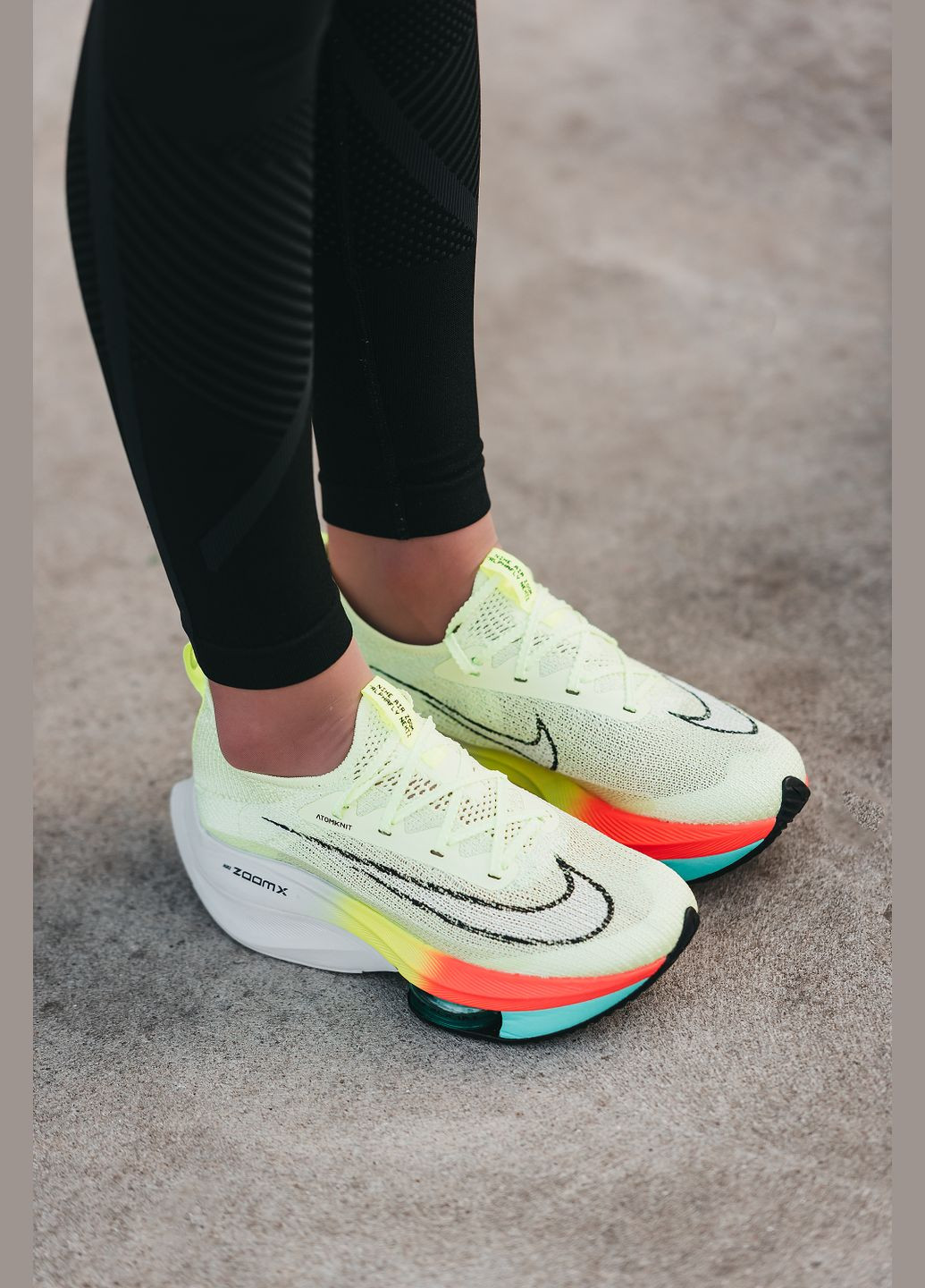 Кросівки Nike No Brand Air Zoom Alphafly Green комбіновані демісезони (297869427)