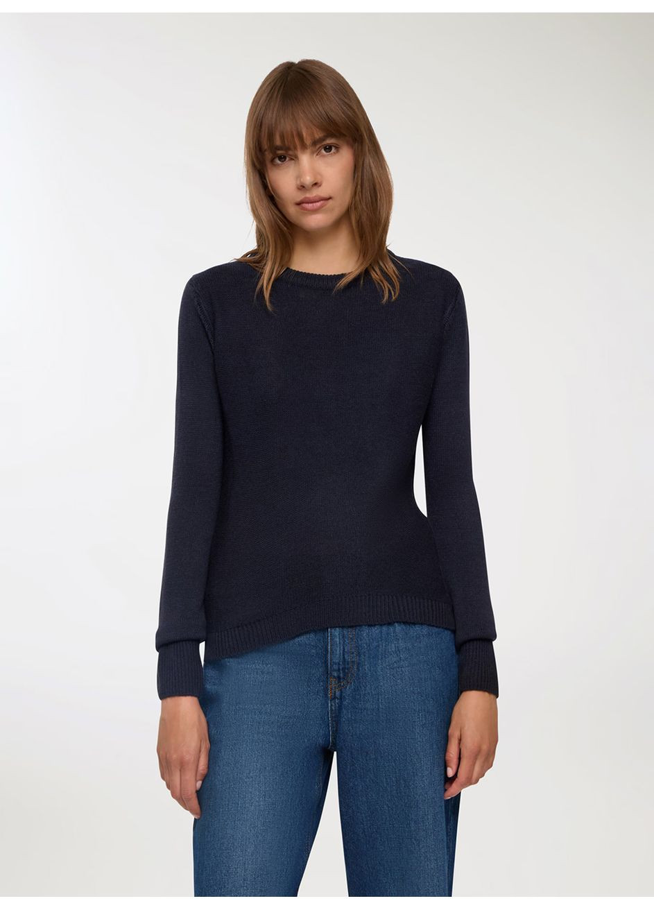 Темно-синий демисезонный свитер женщин Terranova