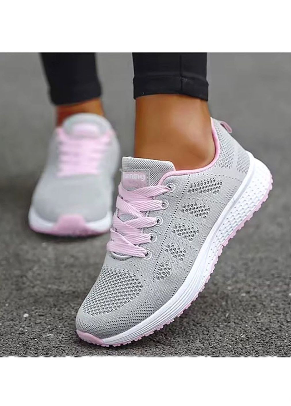 Світло-сірі літні кросівки літні No Brand