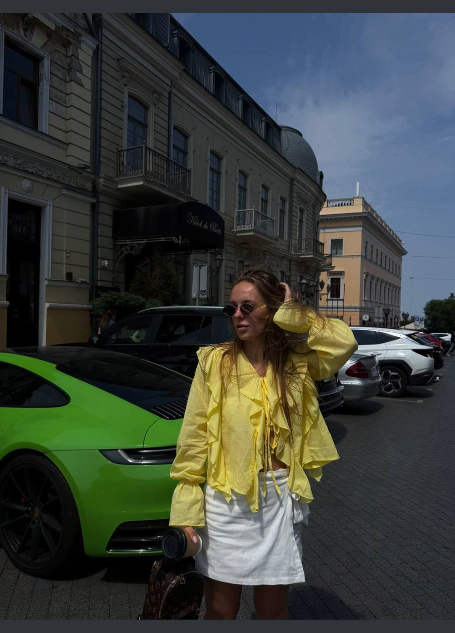 Жёлтая женская блузка FINO Mode