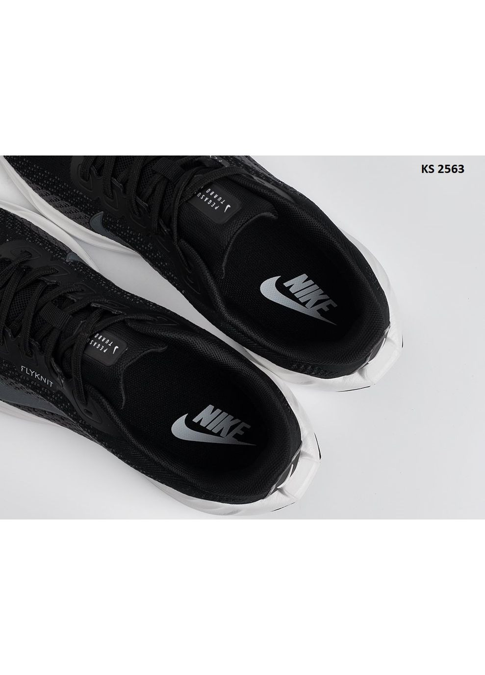 КРОСІВКИ ЖІНОЧІ NIKE PEGASUS PLUS BLACK WHITE НАЙК ПЕГАСУС No Brand чорні демісезони (367175037)