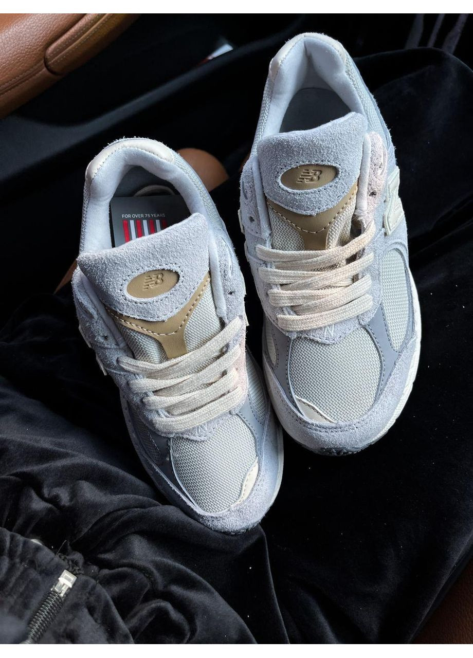 КРОССОВКИ ЖЕНСКИЕ NEW BALANCE 2002R GREY BEIGE НЬЮ БЕЛАНС 2002R No Brand серые демисезоны (367168166)