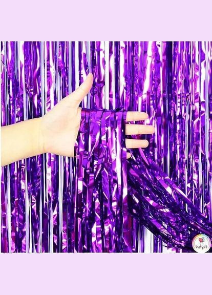 Дощик для декору гуртом колір Фіолетовий 1×2м No Brand (345704478)