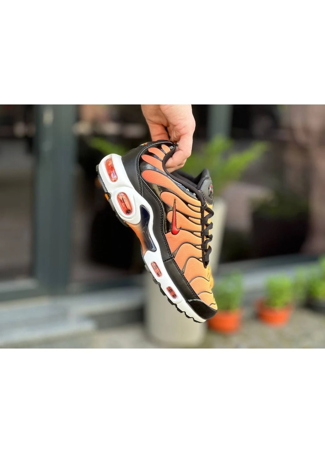 Оранжевые летние кроссовки nike air max plus tn orange найк аир макс тн плюс No Brand