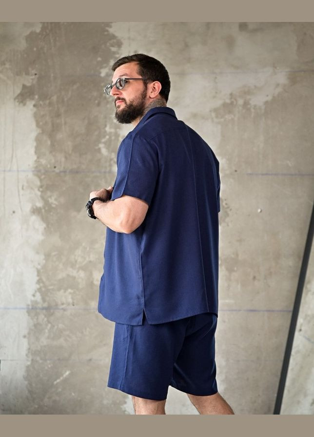 Чоловічий літній костюм синій No Brand (340272897)