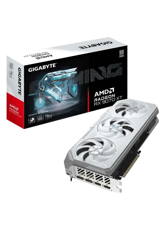 Видеокарта AMD Radeon RX 9070 XT 16GB GDDR6 Gaming OC Ice (GV-R907XGAMINGOCICE-16GD) Gigabyte (372011957)