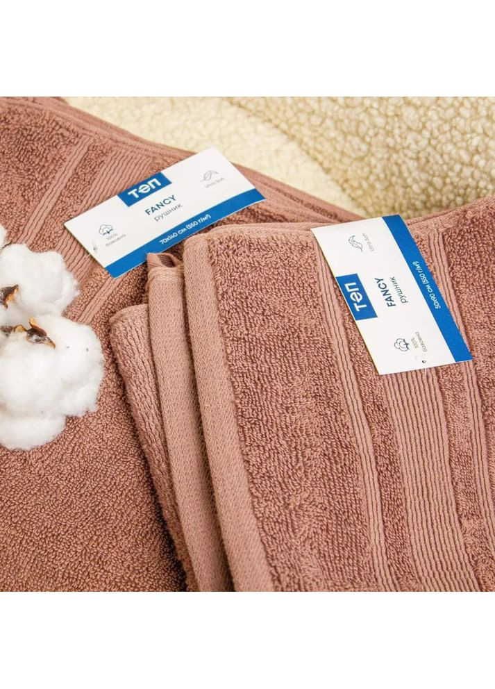 Рушник для рук Fancy Р-04180_29727 50х90 см шоколадний ТЕП комбінований