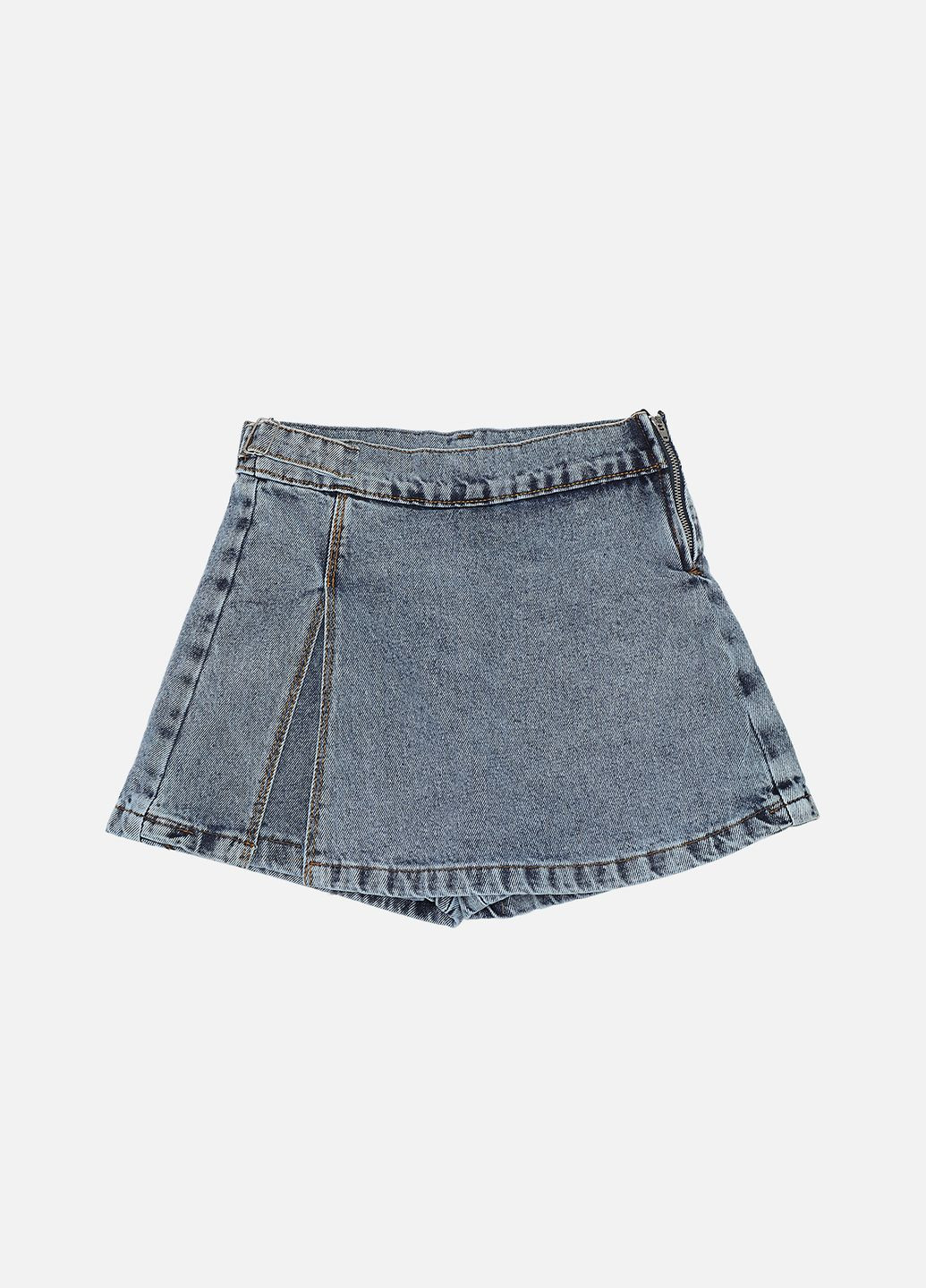 Спідниця-шорти джинсова для дівчинки колір блакитний CB-00275626 Sercino (330259457)