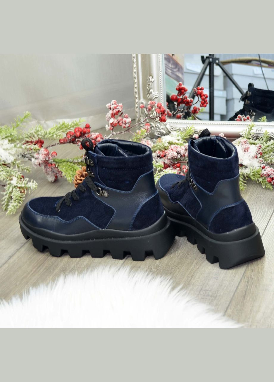 Черевики комбіновані жіночі спортивні, колір синій. 37 розмір Vasha para (304773303)