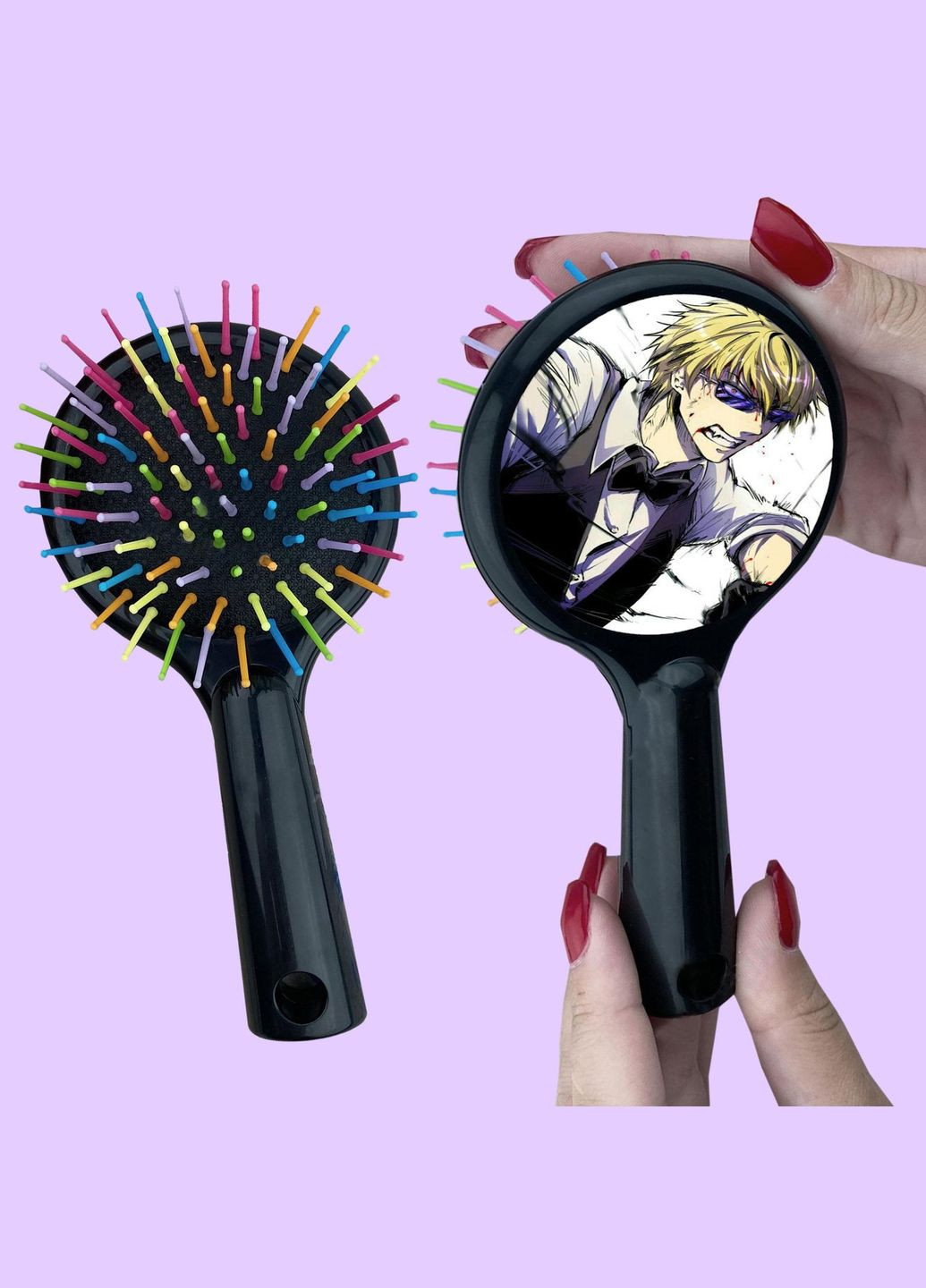 Гребінець для волосся Аніме Дюрарара #0003 чорний No Brand (315044928)