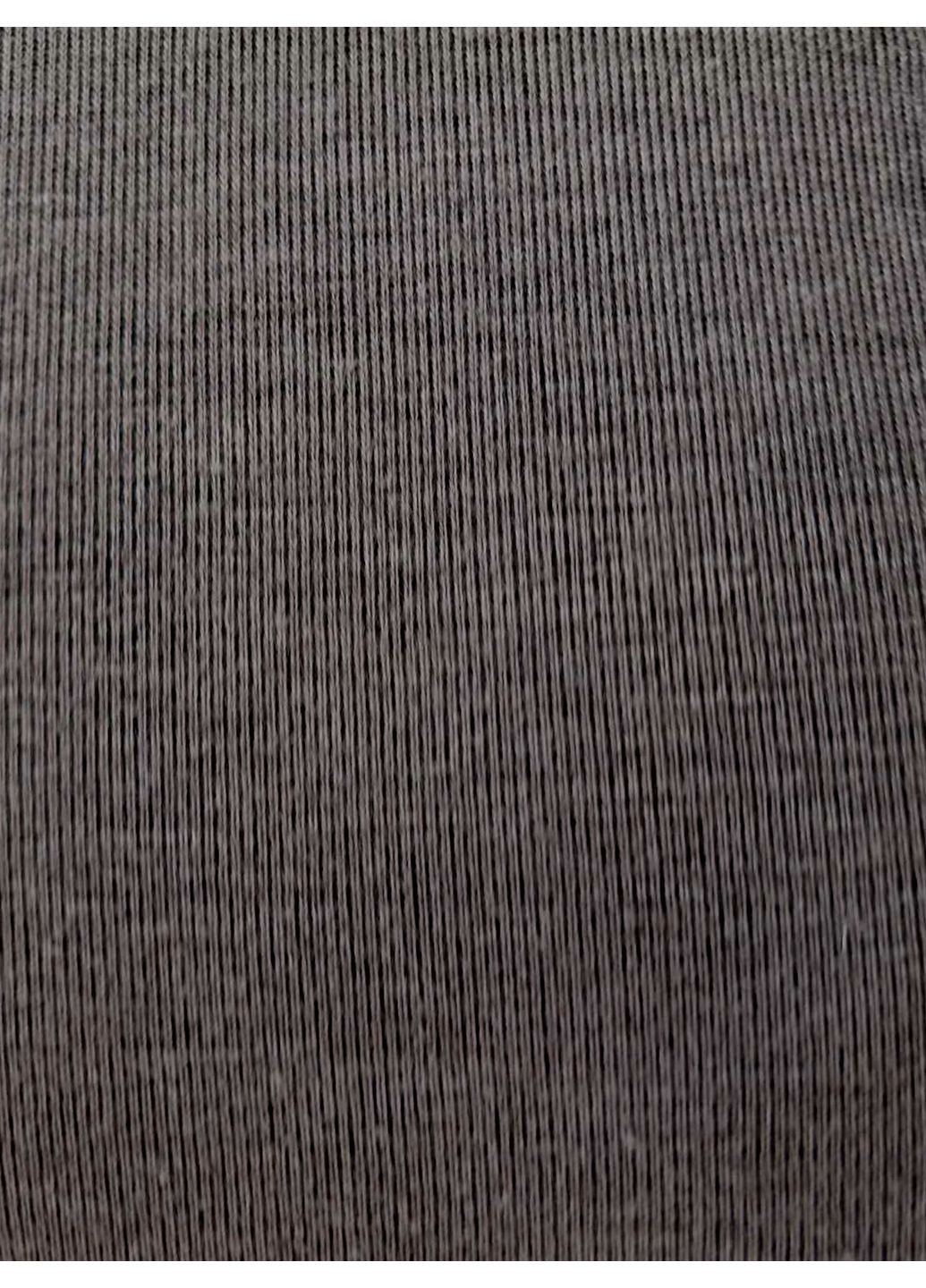 Серое теплое женское платье с рукавом три четверти серое No Brand