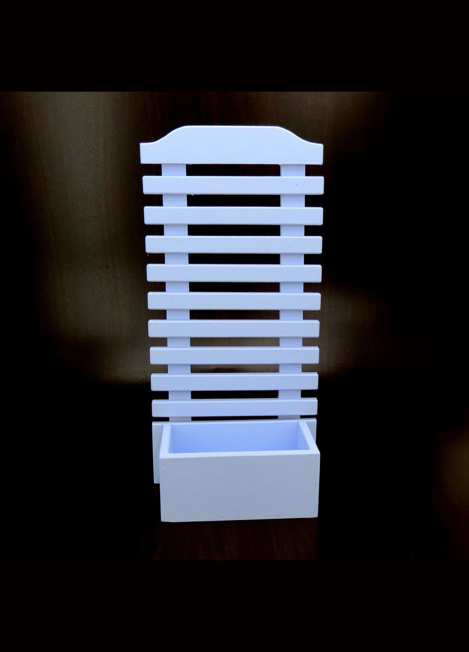 Полиця настінна для квітів з дерева Сальвадор ірис (ЦВС-000652) No Brand (328226460)