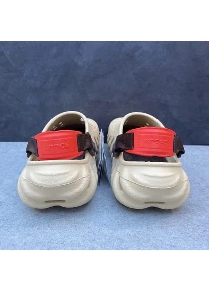 Бежевые кроксы echo sandstorm slate Crocs
