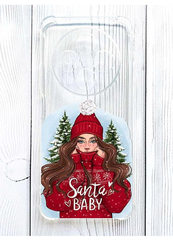 Чохол з потовщеними кутами на Xiaomi Redmi 14C / Poco C75 Дівчина в червоному (принт 189) Creative (362968403)