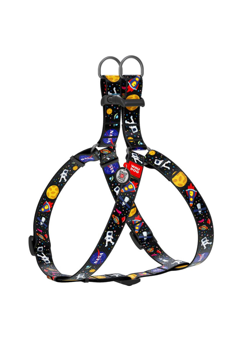 Шлея для собак анатомічна Nylon "NASA" пластиковий фастекс, Ш 20 мм, Д 50-80 см WAUDOG (279565537)