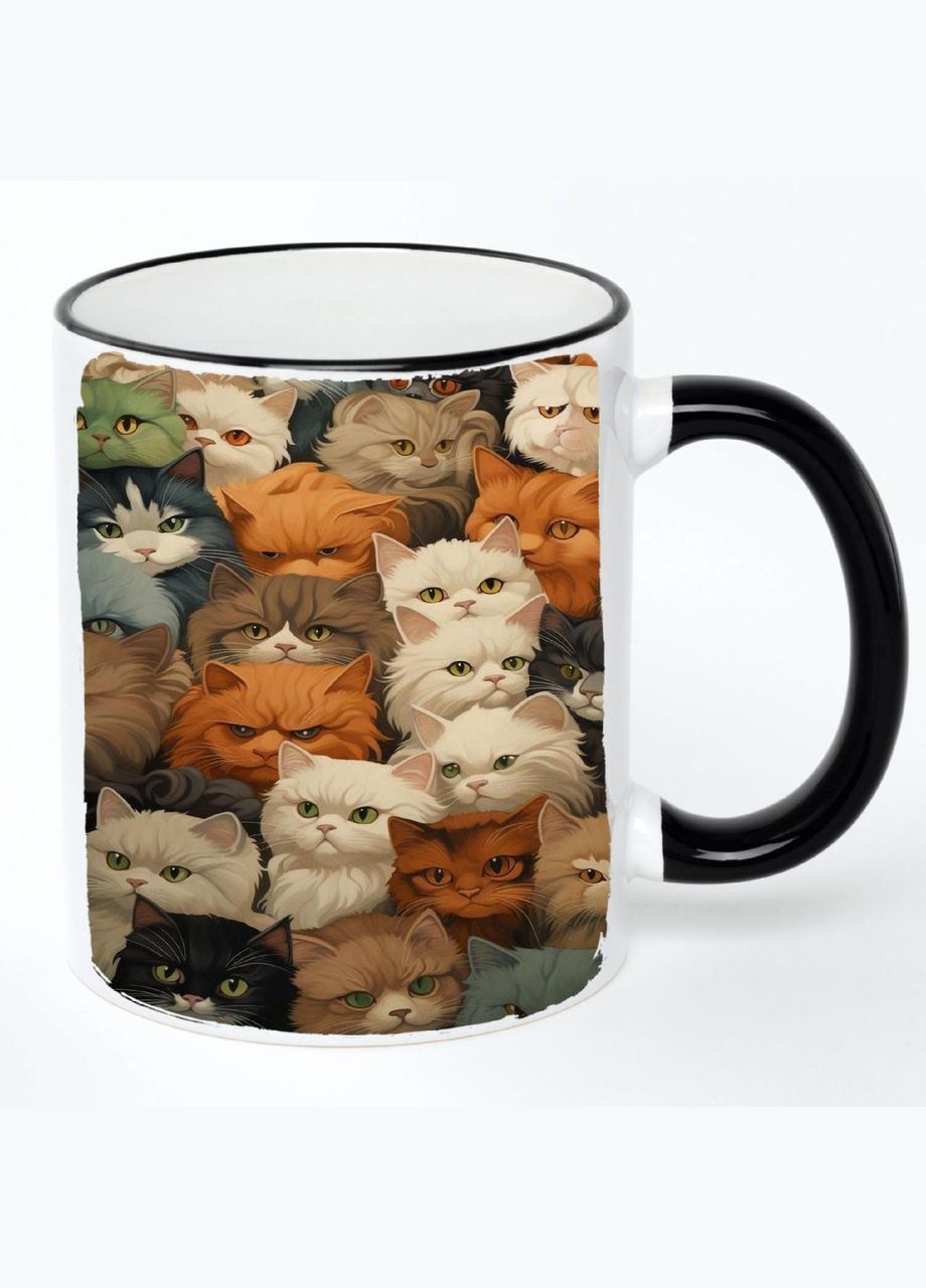 Чашка с детским рисунком (кружка, кружка) #0252 Белая с черной ручкой 330 мл No Brand (322712320)