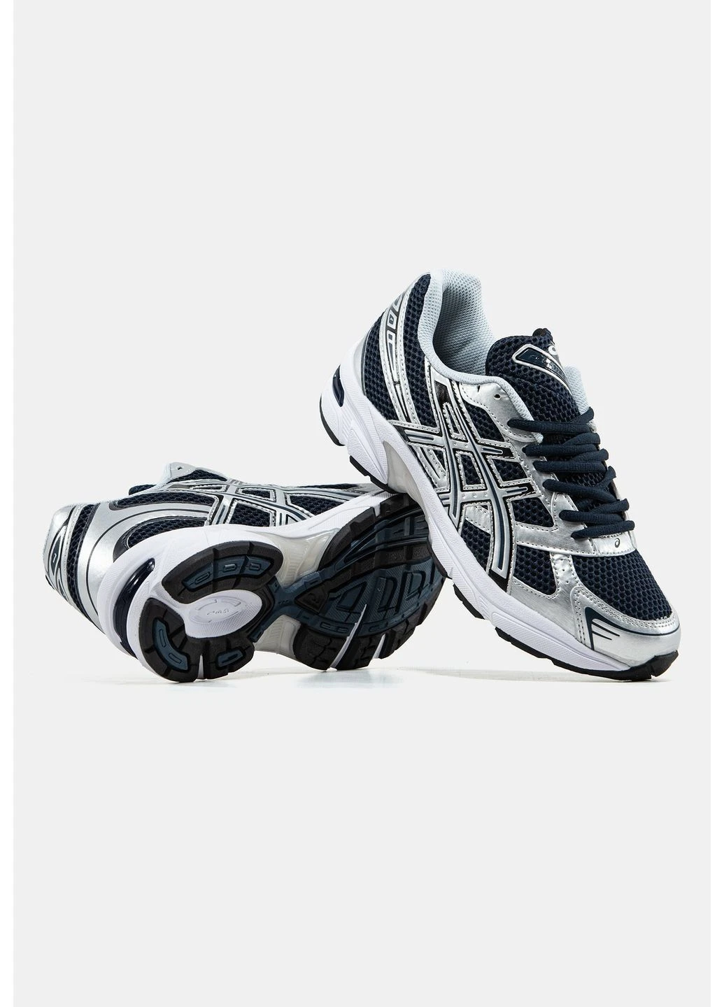 Серебристые демисезонные кроссовки мужские asics No Brand Gel-1130