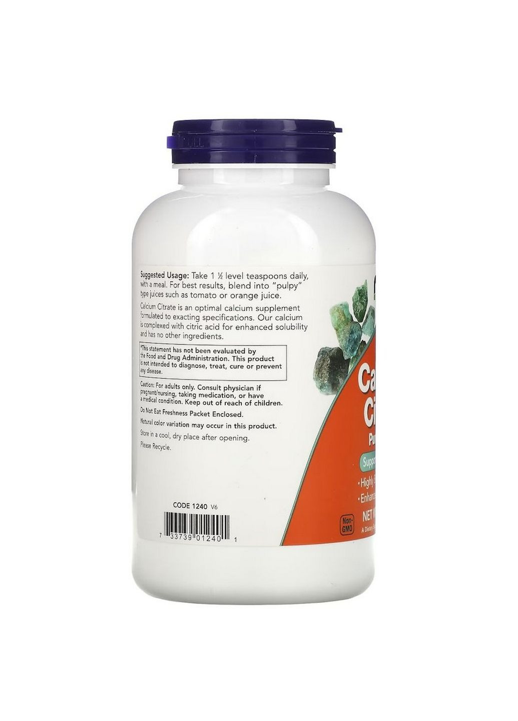 Витамины и минералы Calcium Citrate Powder, 227 грамм Now (293415615)
