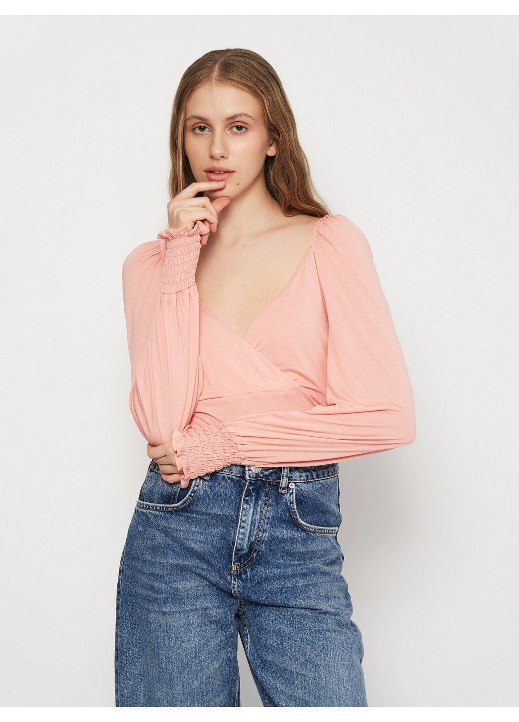 Коралова блуза H&M