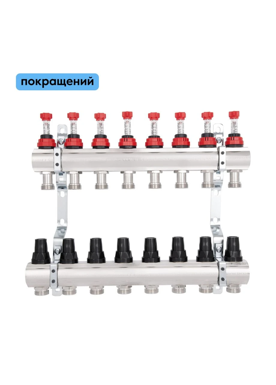 Коллектор с расходомерами Forte 1" 8 выходов SF001W8 Thermo Alliance (395930063)