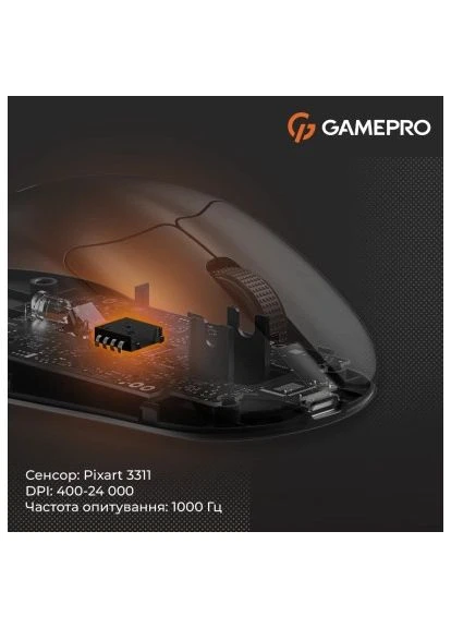 Мишка Genesis Avenger Wireless/Bluetooth/USB Black (GM096B) GAMEPRO (397283974)