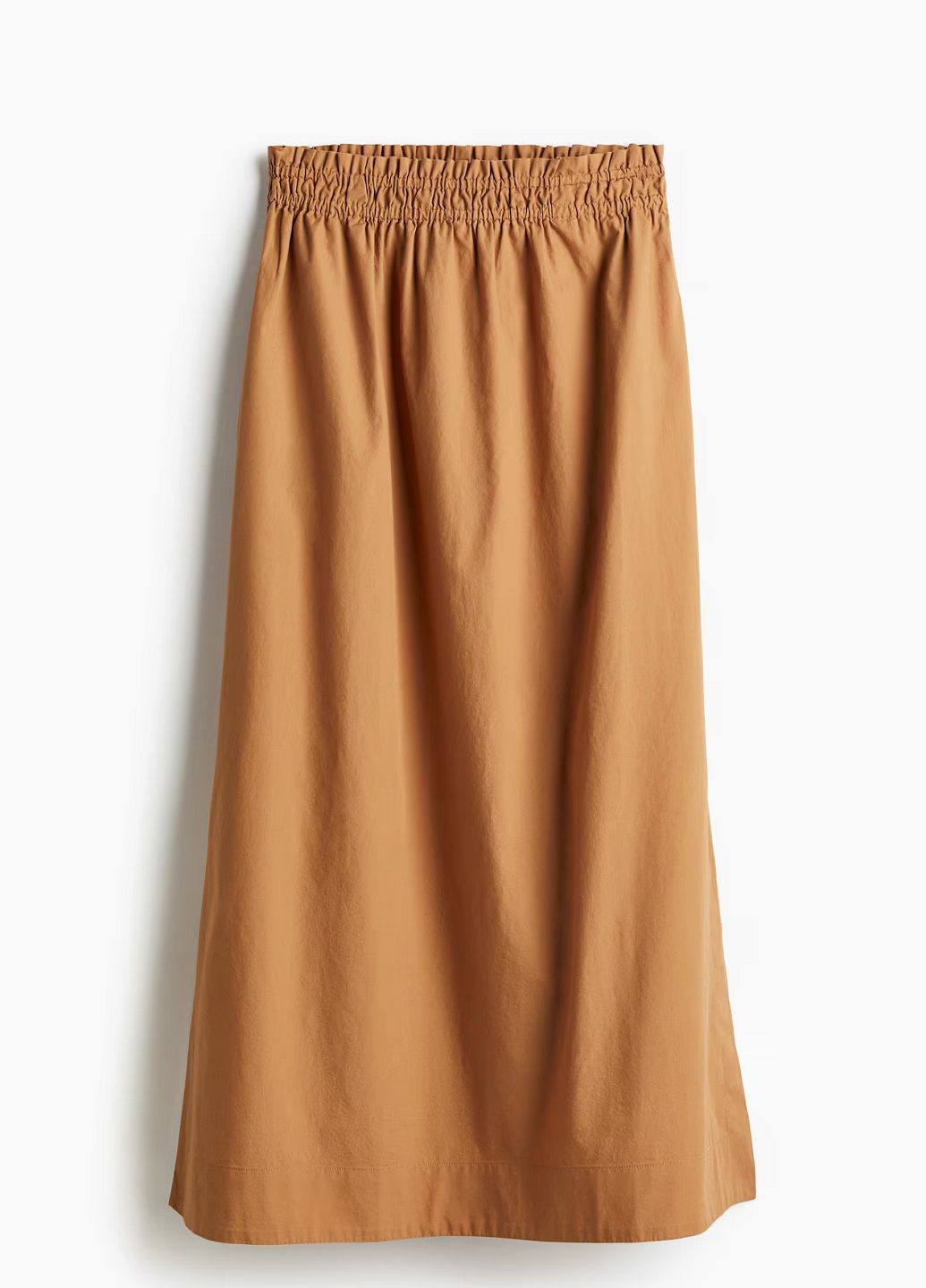 Светло-коричневая кэжуал однотонная юбка H&M