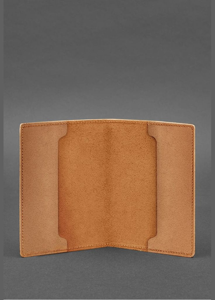 Кожаная обложка для военного билета офицера запаса 8.0 светло-коричневая Crazy Horse (A-027687) BlankNote (329186708)