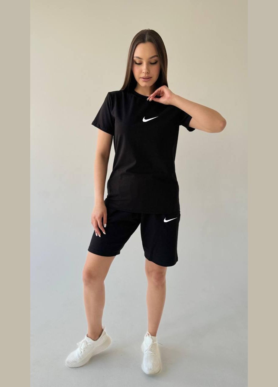 Жіночий літній комплект чорний No Brand (367982215)