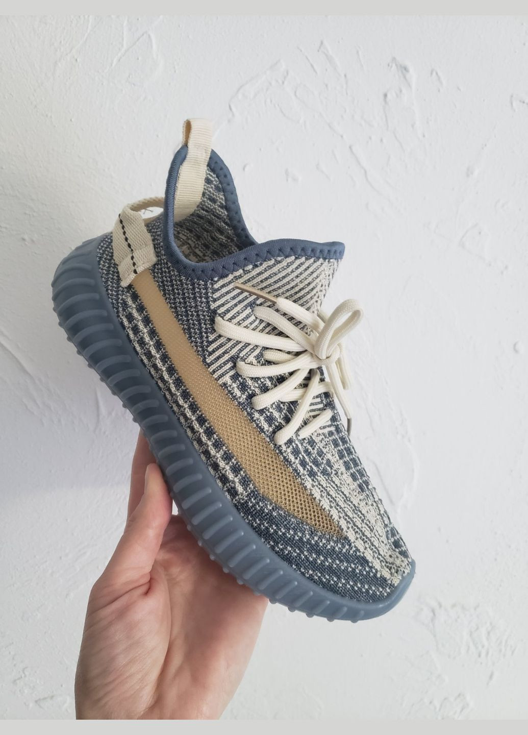 Кросівки YEEZY сірі з сіткою No Brand сірі літо (293172976)