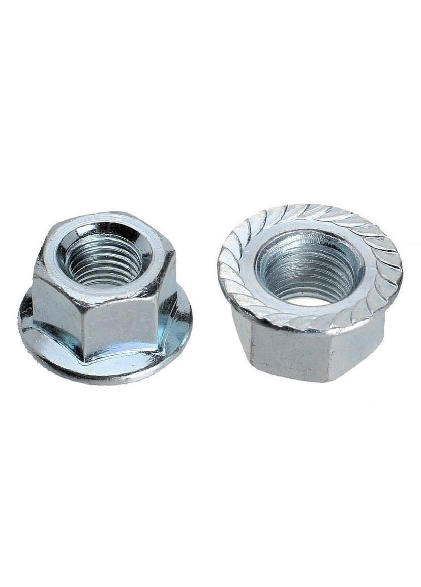 Гайка оси M9 с флянцем, хромированная 1шт (C-PZ-0434) Quando (370786614)