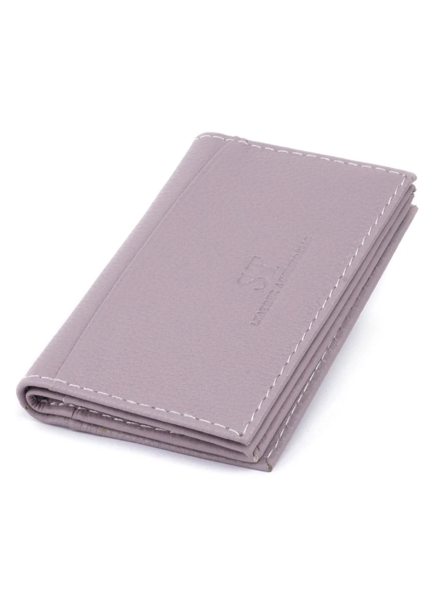 Визитница-книжка Лиловая 10х6,5х1 см st leather (391295521)