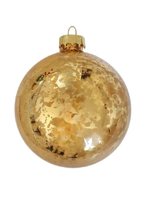 Елочные шары Christmas House комплект 6 шт золотистые зеленые красные для новогоднего декора игрушки на елку ProDobro (367266147)