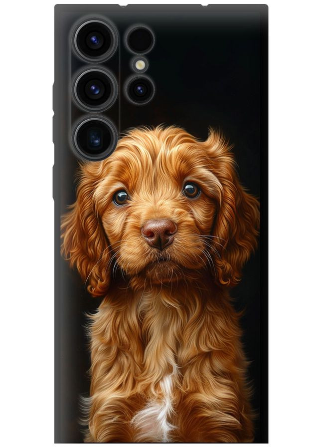 TPU чохол 'Cocker spaniel на чорному фоні' для Endorphone Samsung Galaxy S23 Ultra (292253800)