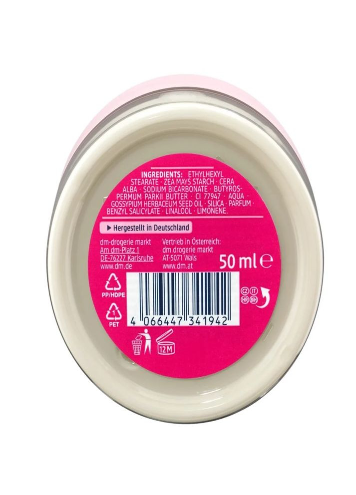 Balea Крем-дезодорант без алюминия Deocreme mit Natron с цинком и содой, 50 мл — Крем, Германия (363052781)