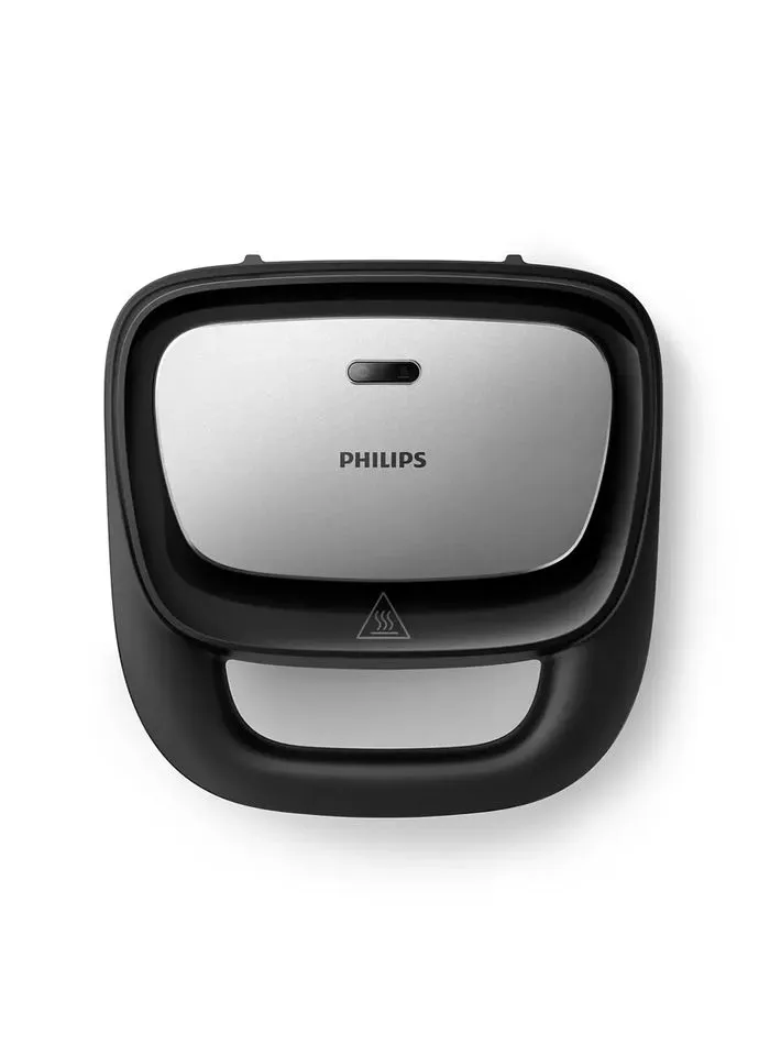 Мультимейкер Series 5000, мощность 750 Вт, антипригарное покрытие, 3 сменные пластины, пластиковый корпус, черный с Philips (398092636)