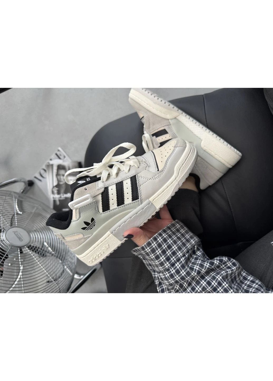 Білі літні кросівки adidas forum low white/grey адідас форум No Brand