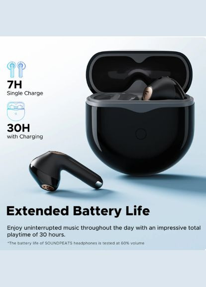 Наушники беспроводные Air4 Lite Black tws LDAC SOUNDPEATS (301537936)